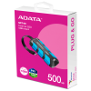 Disque Dur Externe ADATA SC740 500 Go SSD USB 3.2 - Noir & bleu