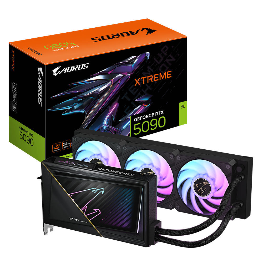 Carte graphique Gigabyte AORUS GeForce RTX 5090 XTREME WATERFORCE / 32 Go GDDR7