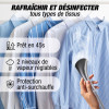 Défroisseur TECHWOOD Vapeur Vertical / 2000W / Blanc / TDV-2006