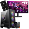 Setup Gamer Special Pc de Bureau Gaming / Ryzen 5 4500 / RTX 3060 12G / 16 Go Avec Écran Cooler Master 24" Full HD VA 100 Hz