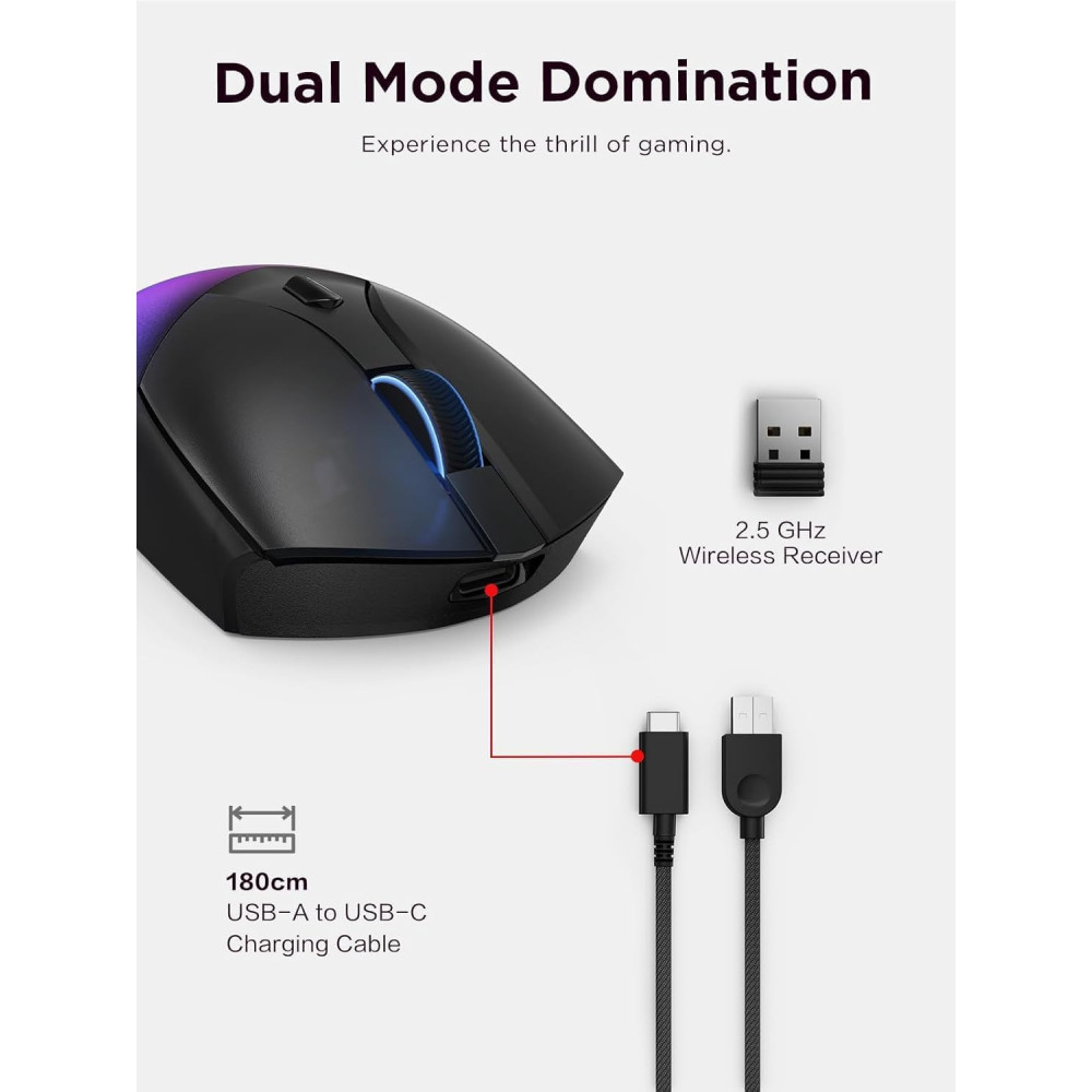 SOURIS Lenovo Legion M410 Wireless RGB Gaming Mouse