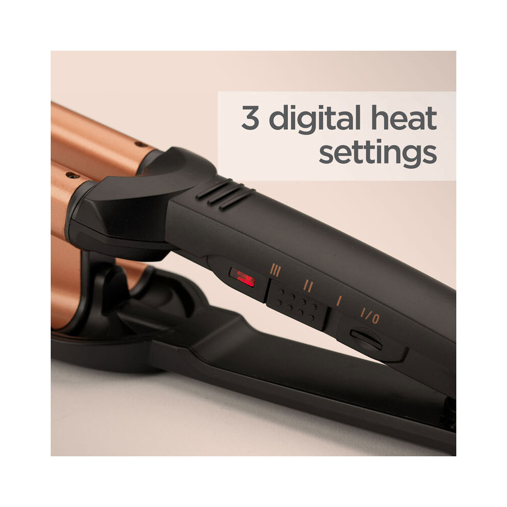 Fer à Boucler BABYLISS DEEP Waves Noir et Gold / W2447E