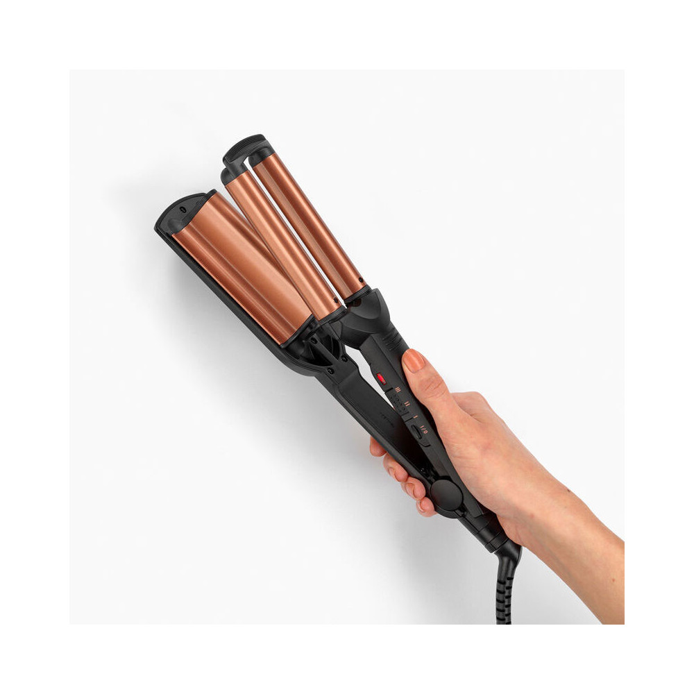 Fer à Boucler BABYLISS DEEP Waves Noir et Gold / W2447E