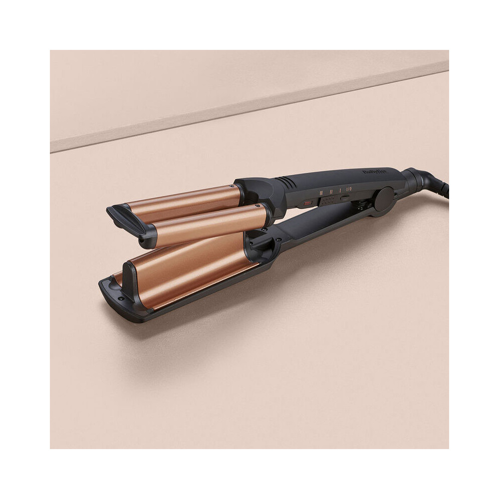 Fer à Boucler BABYLISS DEEP Waves Noir et Gold / W2447E