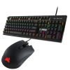 Clavier Gamer mécanique MSI Forge GK300 / 9 Modes RGB / Blue Switch Avec Souris Gaming Filaire CORSAIR HARPOON PRO RGB / Noir
