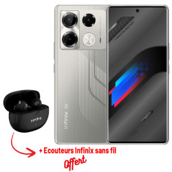 Smartphone Infinix Note 40 Pro+ 5G Édition spéciale BMW / 12 Go / 256 Go / Gris + Ecouteurs INFINIX sans fil OFFERT
