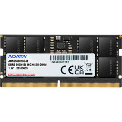 Barrette Mémoire Adata SO-DIMM 16 Go DDR5 / 5600 Mhz