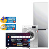 Réfrigérateur Combiné SABA SILVER +Machine à laver SABA 7KG +TV SABA 50 4K