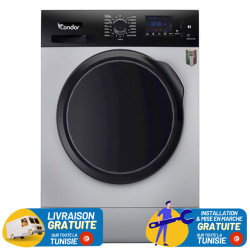 Machine à laver Frontale Condor / 9 Kg / Silver / CON-F912DS