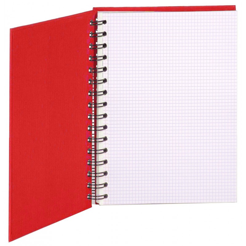 Cahier WIREO rembordé rigide Selecta A4 / 160 pages 5x5