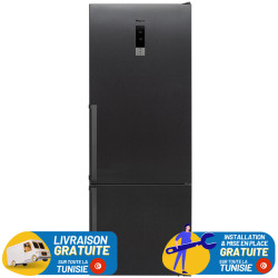 REFIGERATEUR FOCUS COMBINE 500 Litres No Frost / Avec Afficheur / Dark INOX / SMART-4870