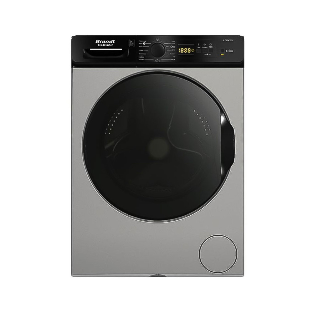 Machine à Laver BRANDT 12Kg INVERTER / Silver