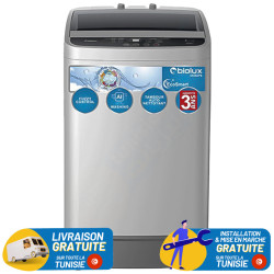 Lave linge Top BIOLUX  / 8 Kg / Silver / MTOP08S