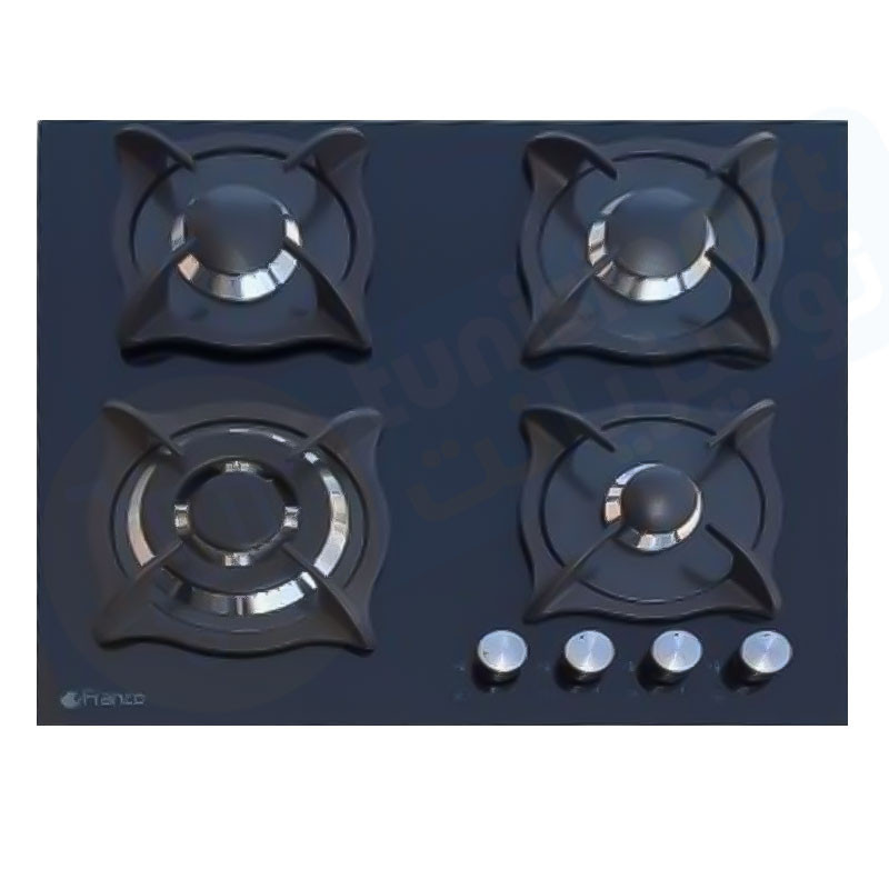 Plaque De Cuisson Encastrable FRANCO 60CM  4 FEUX / VITRO NOIR / FR-384BF