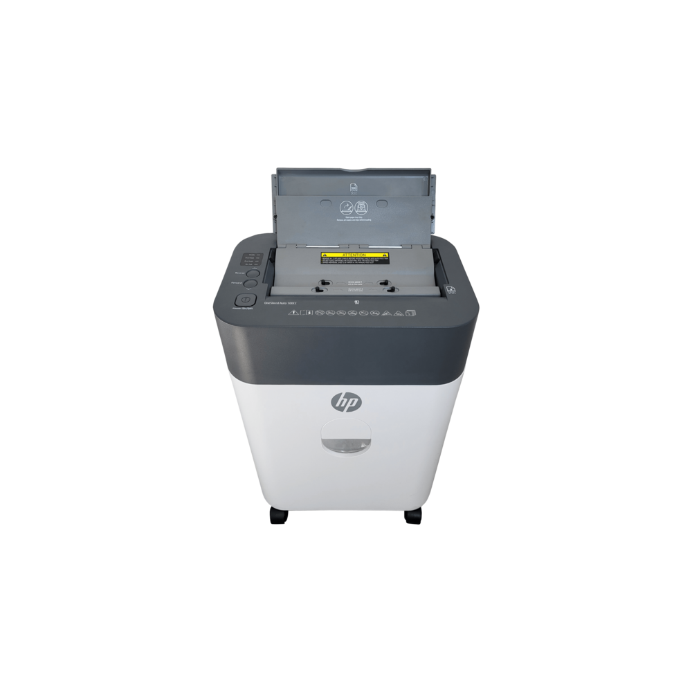 Destructeur de documents HP OneShred Auto 100CC / Coupe croisée / 9 feuilles / 17 Litres