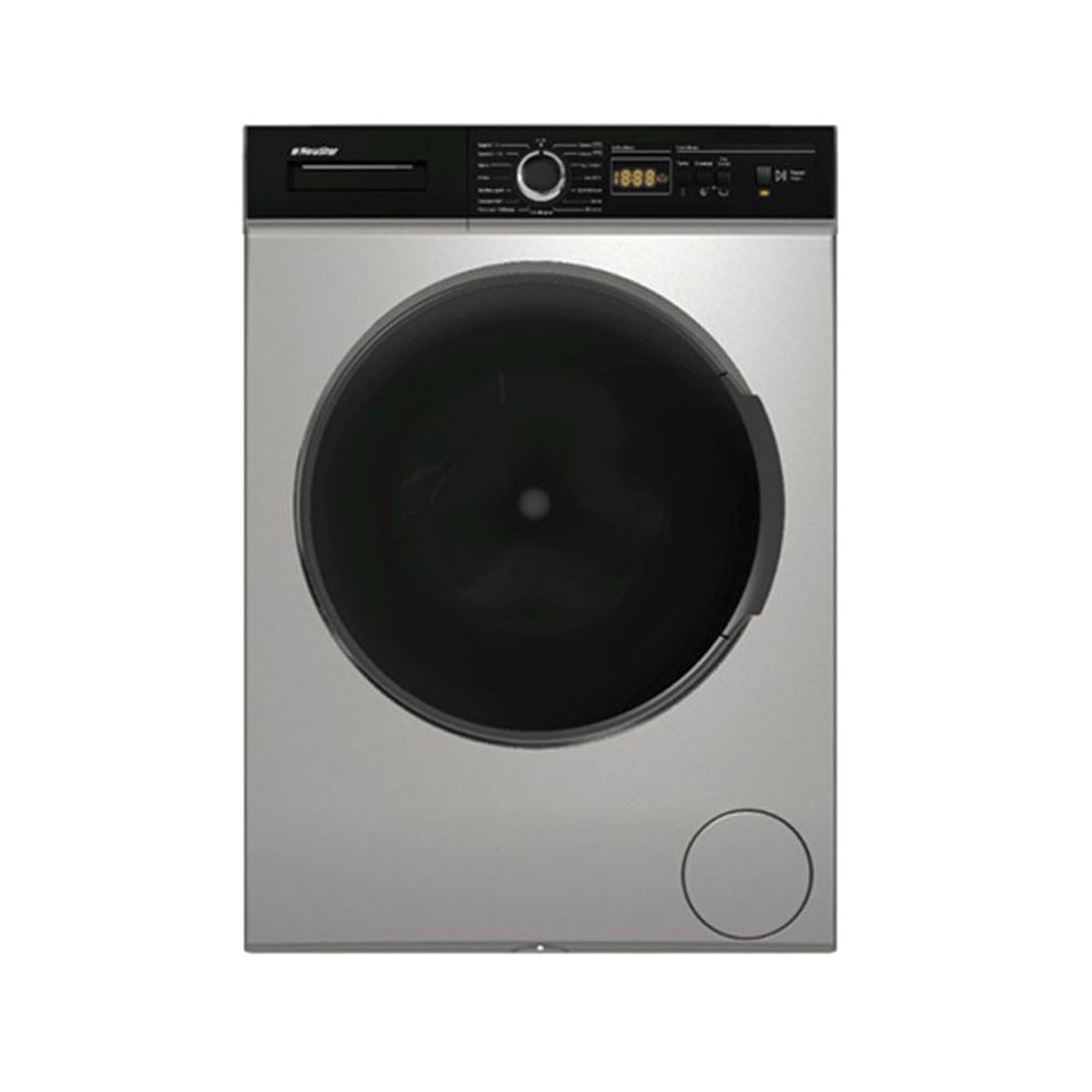 MACHINE A LAVE AUTOMATIQUE NEWSTAR 8KG / BIG DOOR / SILVER / MFA0810DSC