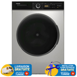 MACHINE A LAVE AUTOMATIQUE NEWSTAR 8KG / BIG DOOR / SILVER / MFA0810DSC