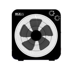 Ventilateur De Table HGE Extra Carré 50W - Noir