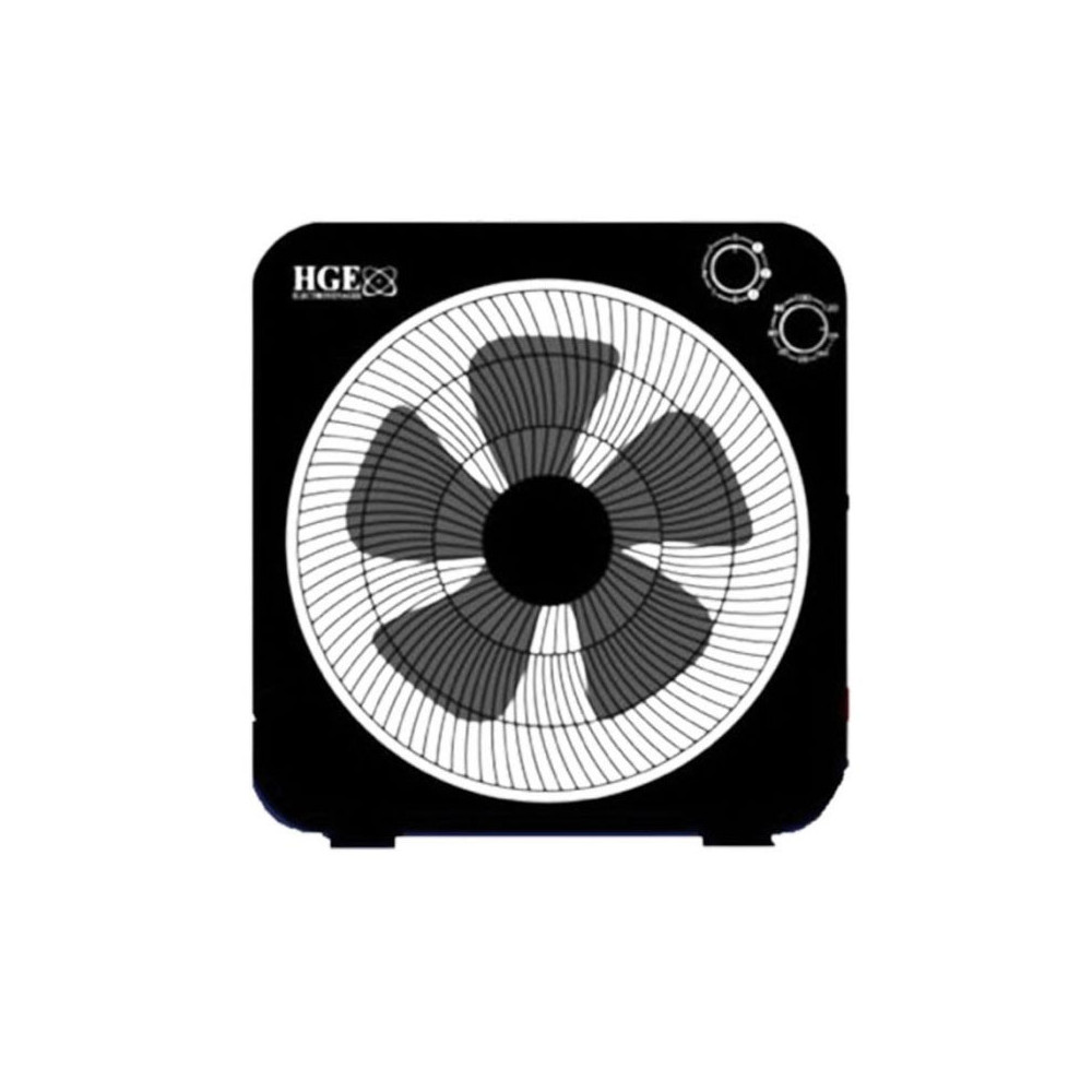 Ventilateur De Table HGE Extra Carré 50W - Noir