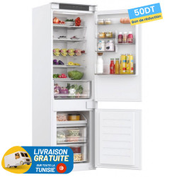 Réfrigérateur Combiné Nofrost Hoover COMBINE Wi-Fi / 248 L / Blanc /  + 50DT BON DE RÉDUCTION