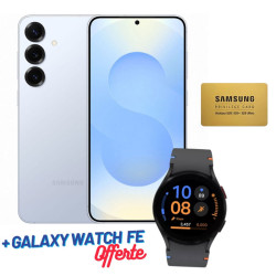 Smartphone Samsung Galaxy S25 / 5G / 12 Go / 256 Go / Bleu Clair + Samsung Galaxy Watch Fe Offerte