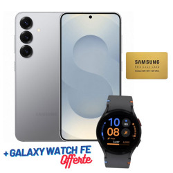 Smartphone Samsung Galaxy S25 / 5G / 12 Go / 256 Go / Silver + Samsung Galaxy Watch Fe + Gold VIP Card Offert