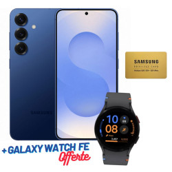 Smartphone Samsung Galaxy S25 Plus / 5G / 12 Go / 256 Go / Bleu + Samsung Galaxy Watch Fe + Gold VIP Card Offert