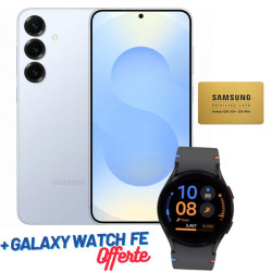 Smartphone Samsung Galaxy S25 Plus / 5G / 12 Go / 256 Go / Silver + Samsung Galaxy Watch Fe + Gold VIP Card Offert