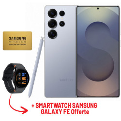Smartphone Samsung Galaxy S25 Ultra / 5G / 12 Go / 256 Go / Bleu Titane Avec SMARTWATCH SAMSUNG GALAXY FE + Gold VIP Card Offert