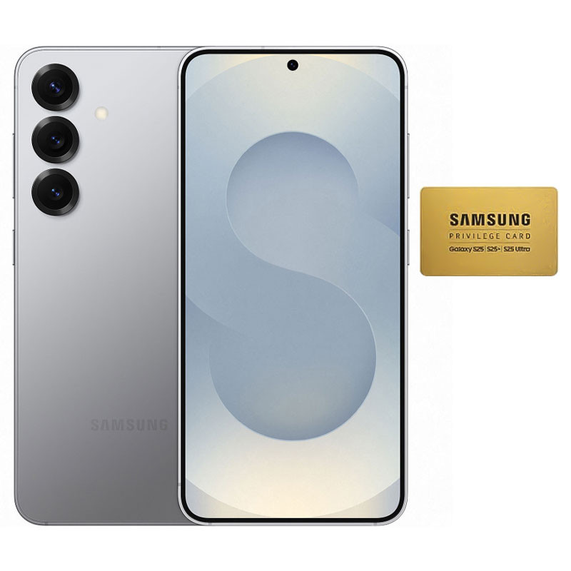 Smartphone Samsung Galaxy S25 Plus / 5G / 12 Go / 256 Go / Gris + Gold VIP Card Offert