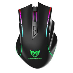 Souris STARWAVE Sans Fil Gaming / RGB / Noir / WM1051