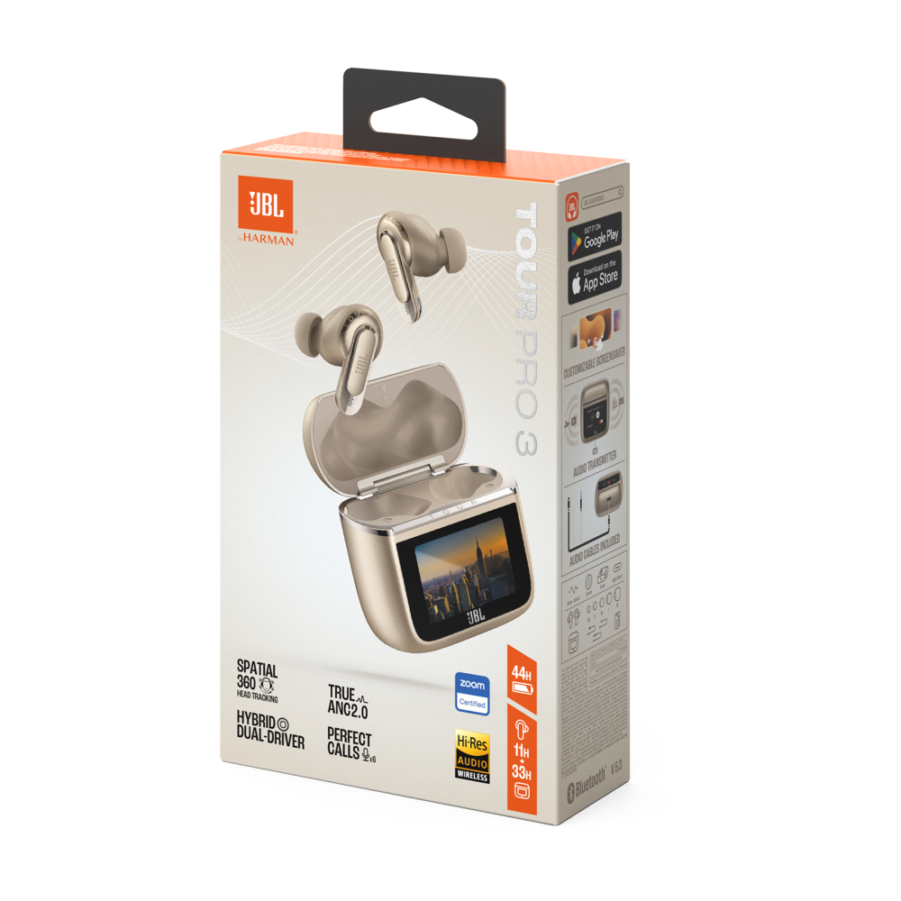 ECOUTEUR Sans Fil JBL Tour Pro 3 BEIGE