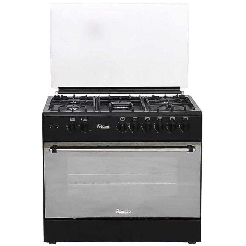 CUISINIERE A GAZ PROCOOK 90cm 5 FEUX  / Noir / TG6950NF