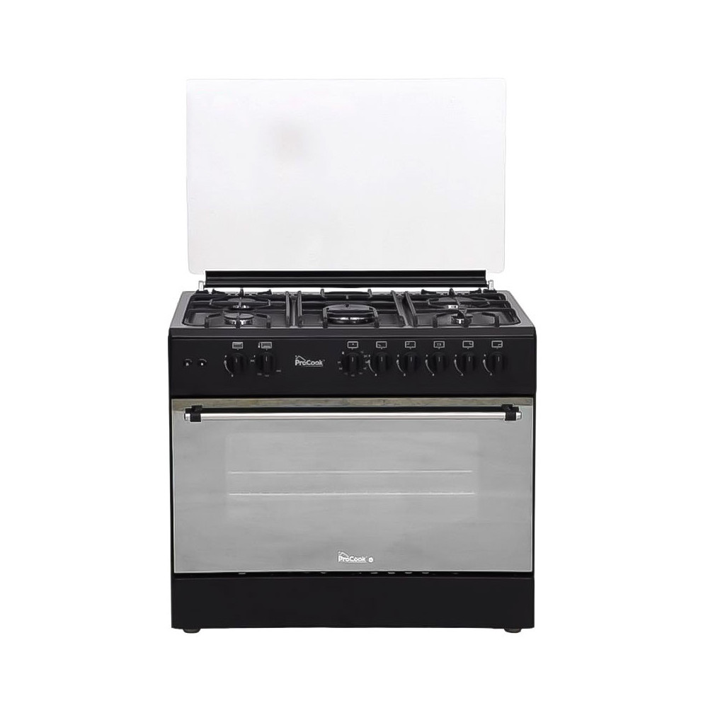 CUISINIERE A GAZ PROCOOK 90cm 5 FEUX  / Noir / TG6950NF