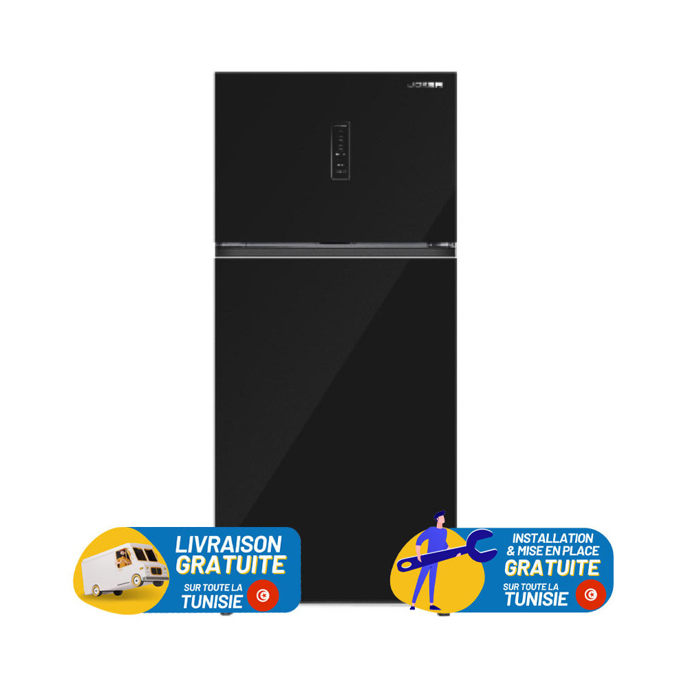 Réfrigérateur JOKER No Frost 430 Litres INVERTER No Frost / Verre Noir / WR-4385HBXV