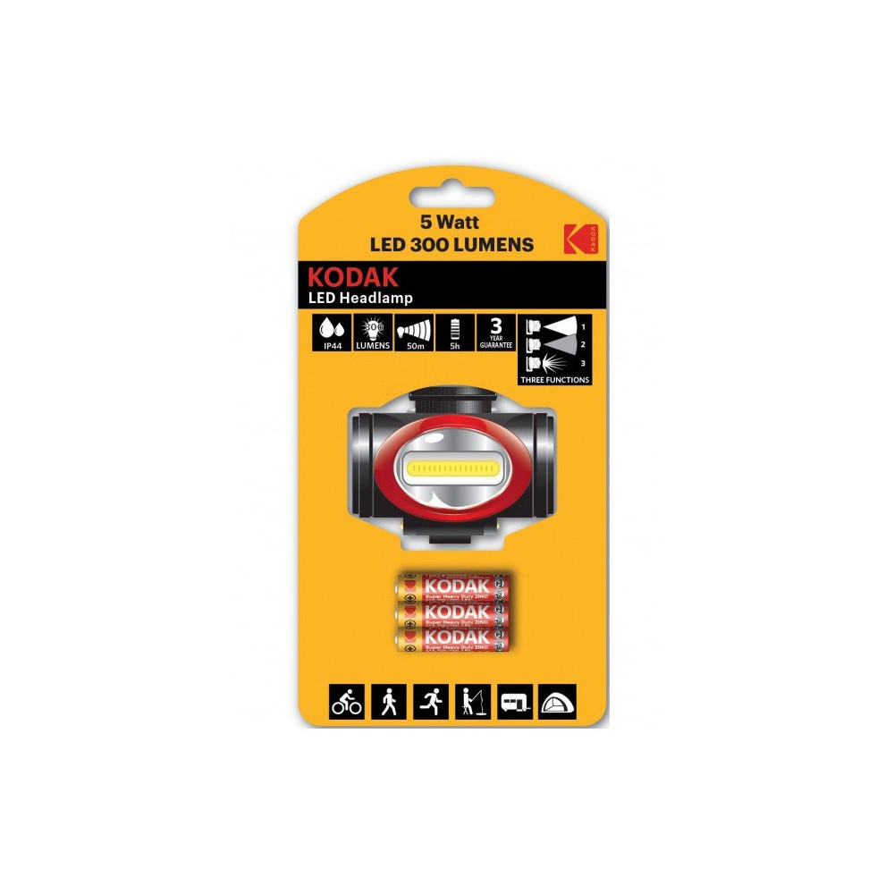 Torche Kodak LED Headlamp 5W + 3AAA