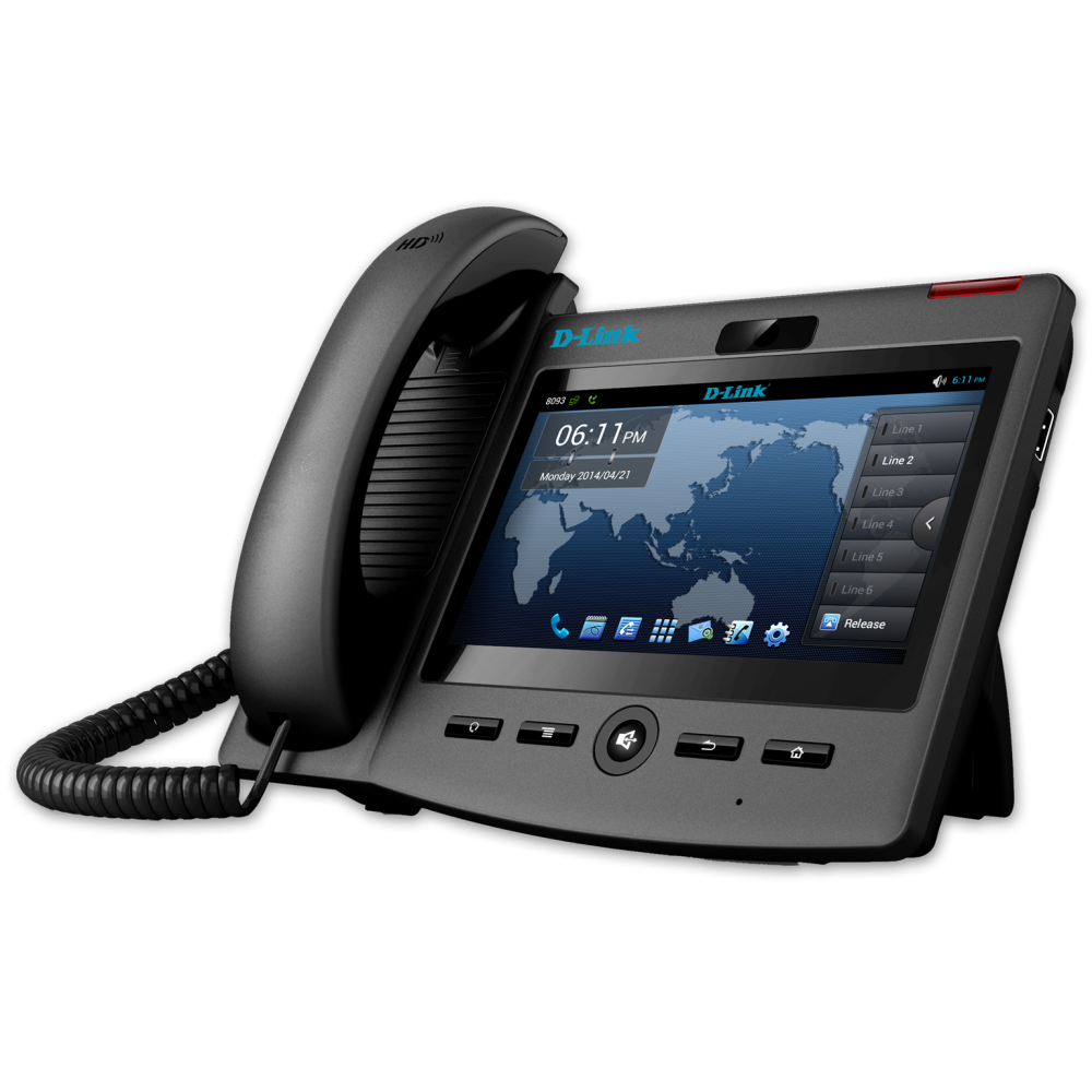 Téléphone IP vidéo Android D-Link Série Business / Noir