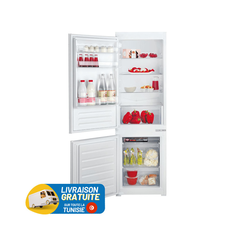 Réfrigérateur Combiné Ariston DeFrost 273L / Blanc  / BCB7030AAS