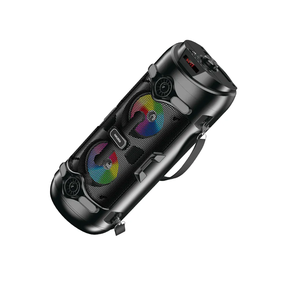 Enceinte sans fil KAKUSIGA KK-4201 série Hongsheng Flamme lumineuse / Bluetooth 5.0 / Noir