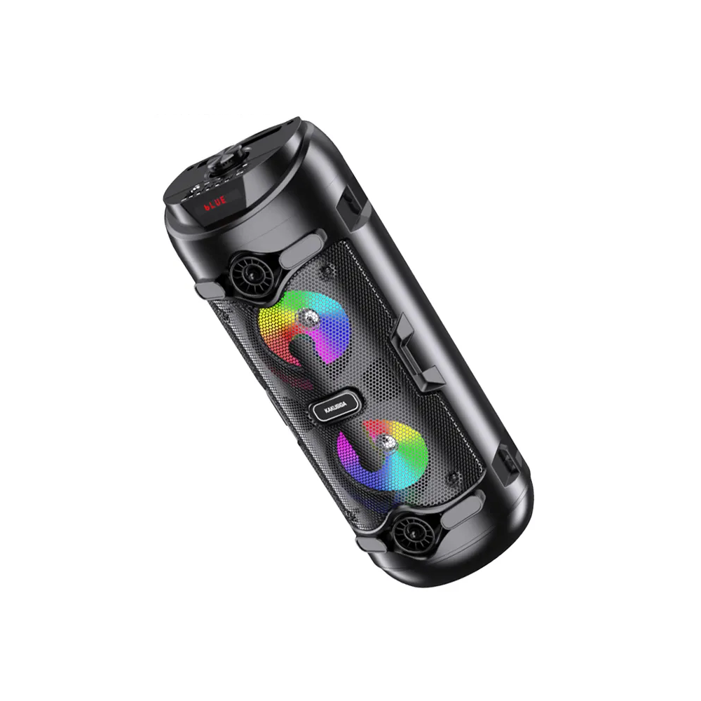 Enceinte sans fil KAKUSIGA KK-4201 série Hongsheng Flamme lumineuse / Bluetooth 5.0 / Noir