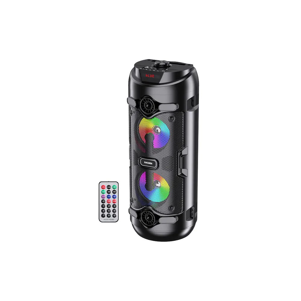 Enceinte sans fil KAKUSIGA KK-4201 série Hongsheng Flamme lumineuse / Bluetooth 5.0 / Noir
