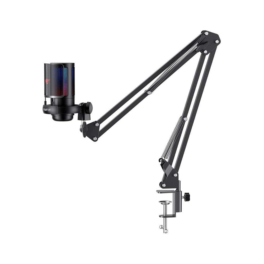 MICROPHONE RGB GAMING HAVIT GK50 PRO / Noir