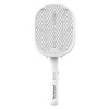 Raquette Electrique TECHWOOD Anti Moustiques 2en1 Blanc / TTI-01
