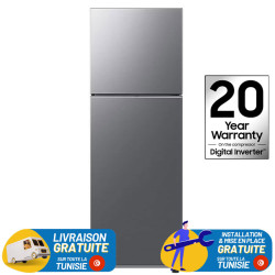 Réfrigérateur Samsung No Frost INVERTER Double Portes 308 Litres Silver