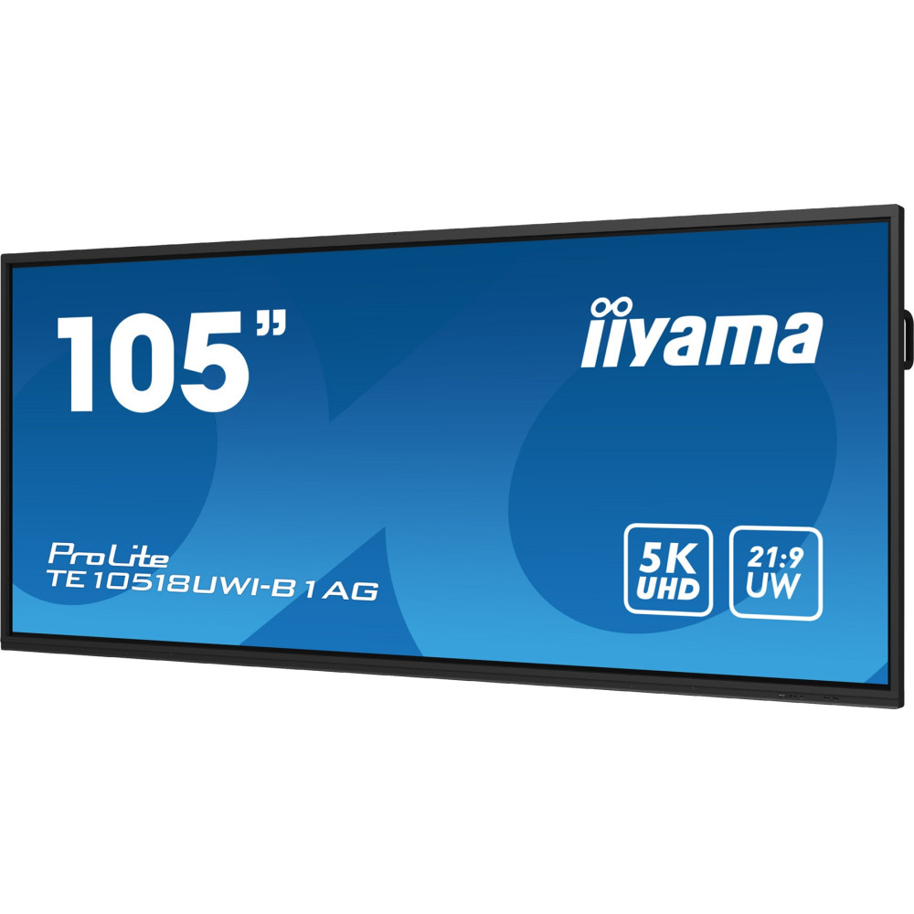Écran Tactile Interactif iiyama ProLite TE10518UWI-B1AG 105" 5K UHD IPS / 60 Hz / 8 Go / 64 Go / WiFi / Bluetooth / Noir