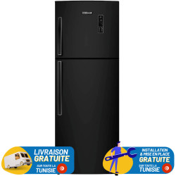 Réfrigérateur Maxwell No Frost INVERTER Double Portes 580 Litres / Noir avec Afficheur