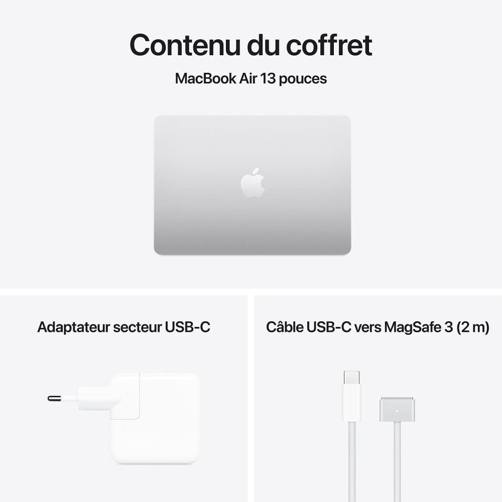Apple MacBook Air M4 13" 2025 / 16 Go / 256 Go SSD / Silver