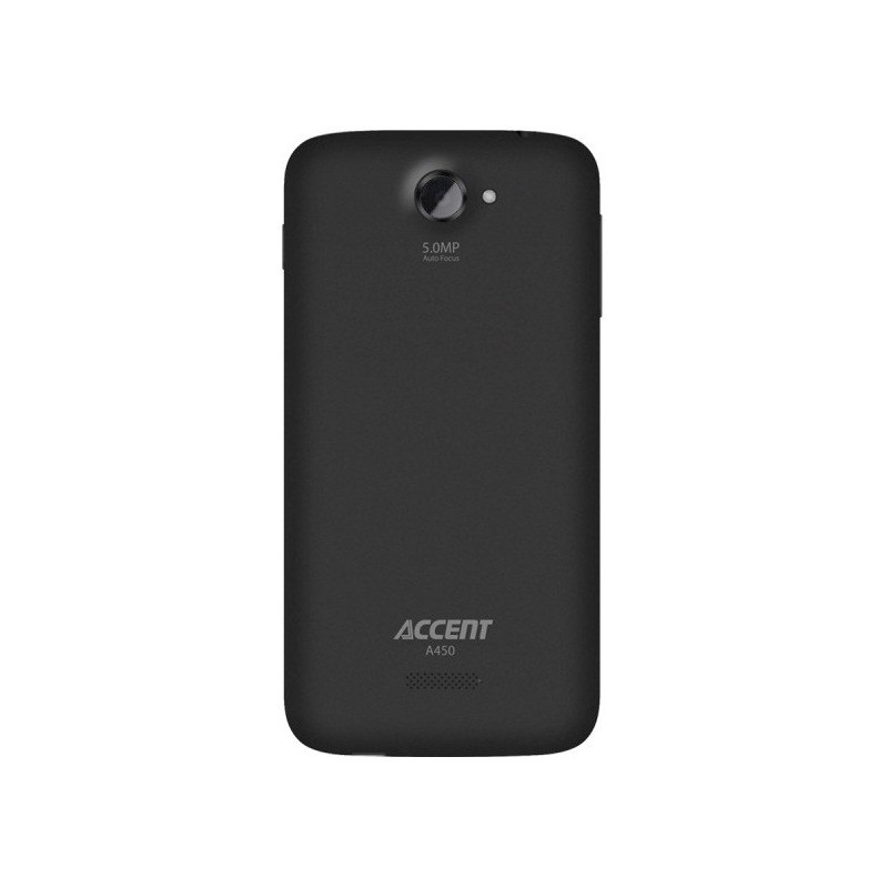 Téléphone Portable Accent A455C / Double SIM / Blanc + 2 Coques