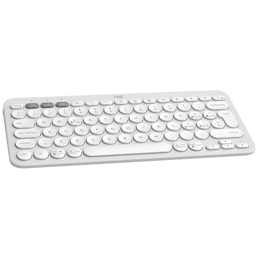 Clavier sans fil Logitech Wireless Pebble Keys 2 K380s  / Easy-Switch / Blanc