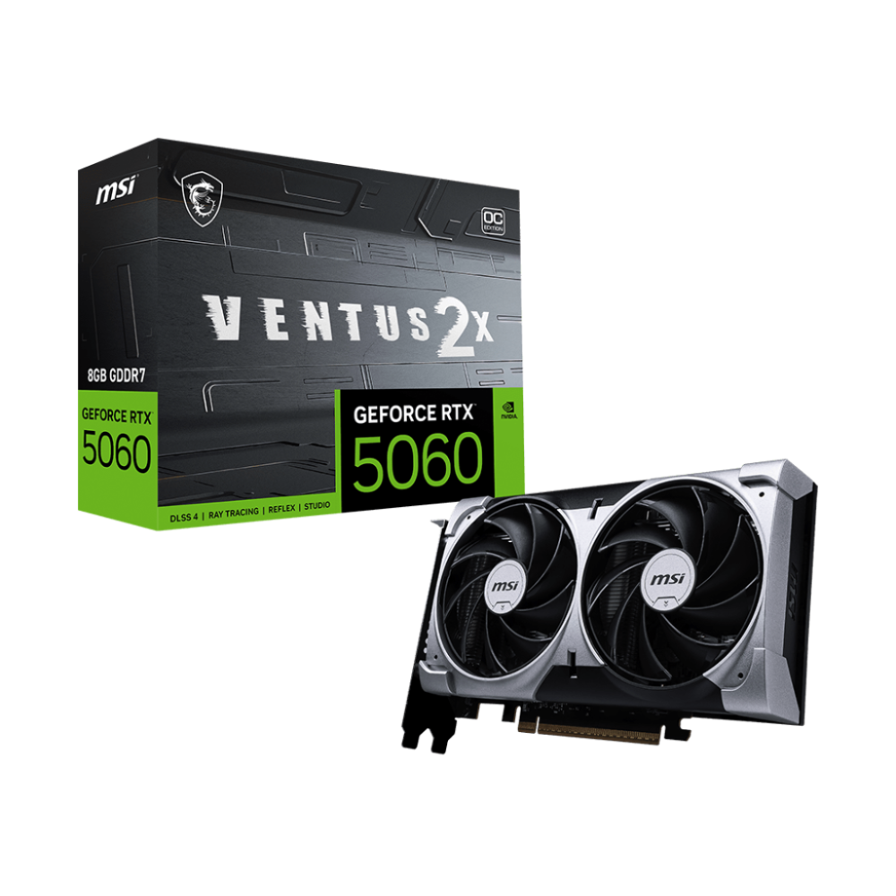 Carte graphique MSI GeForce RTX 5060 VENTUS 2X OC / 8 Go GDDR7